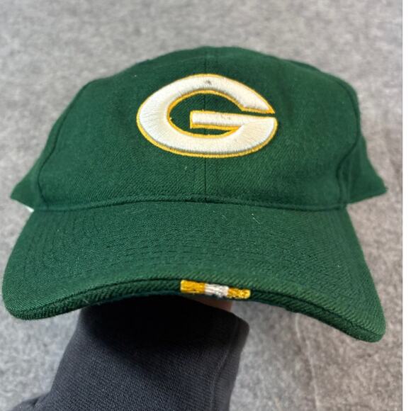 VINTAGE Nike Green Bay Packers NFL Hat Cap Mens Fitted Size 7 1/8 Green Sports - Picture 1 of 6